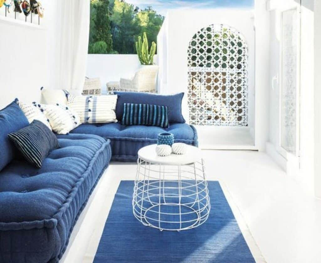 A dreamy blue rug to add a coastal vibe