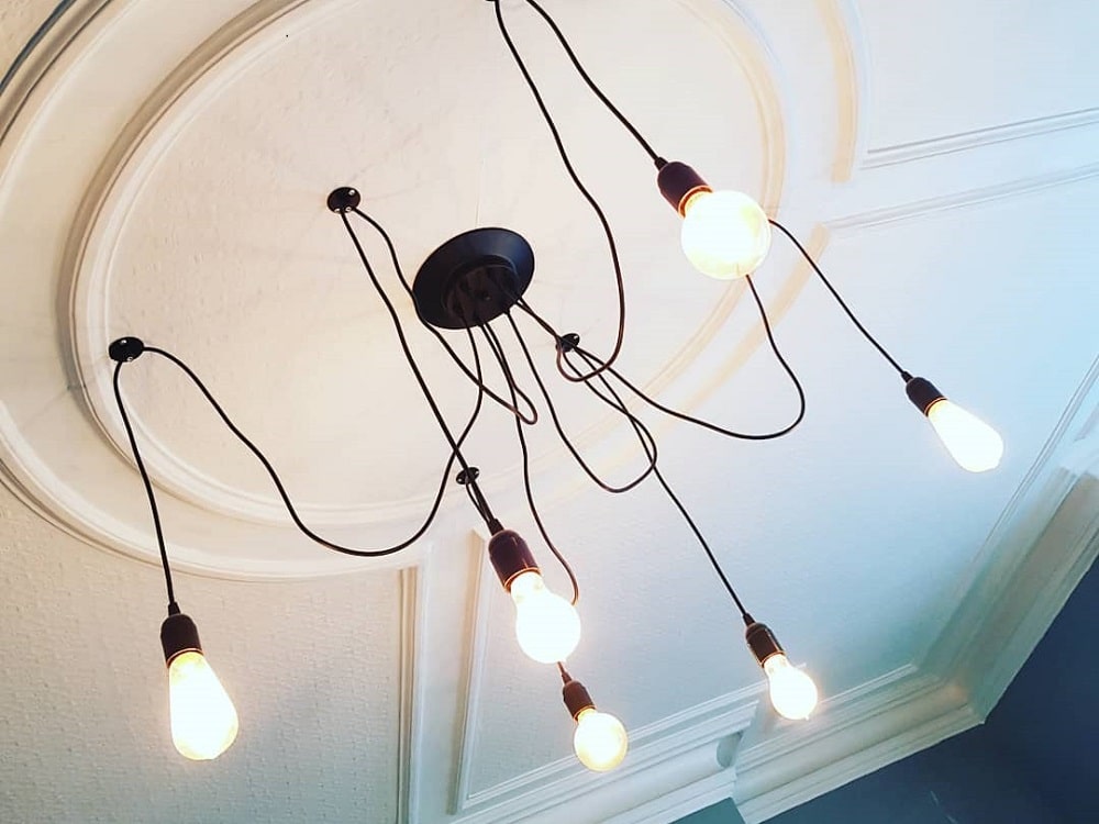 Exposed wire Pendant lights