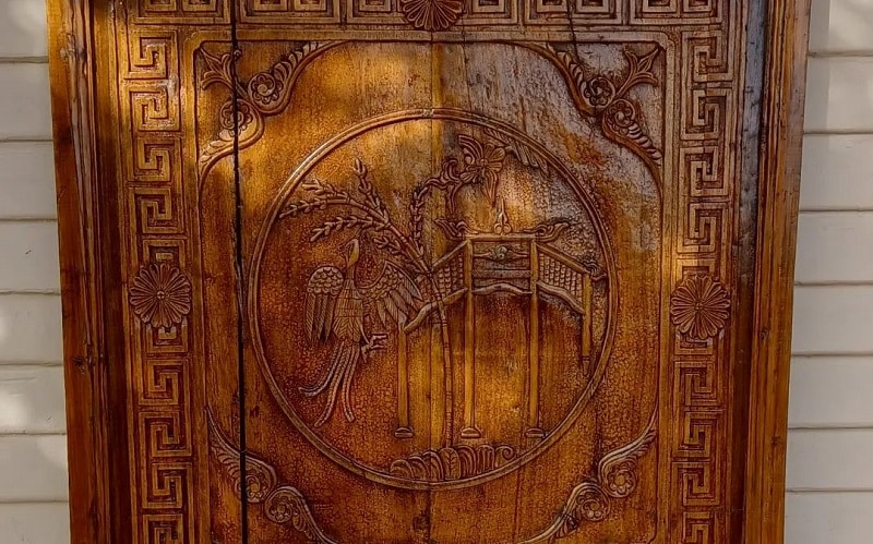 Carved Wooden Panel