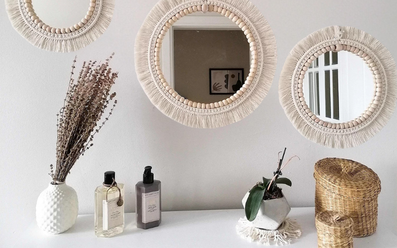 Mirrors with a Boho Twist